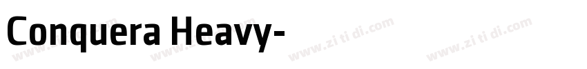 Conquera Heavy字体转换